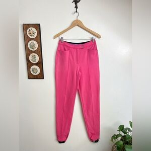 Escada Sport Vintage Pink Stirrup Ski Pants size small